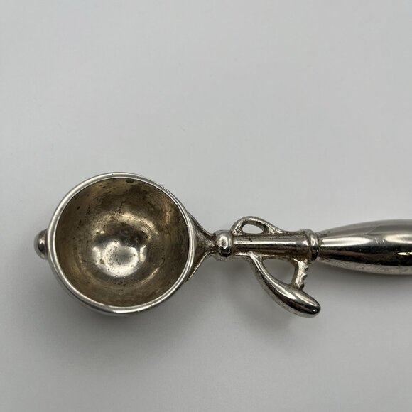 Vintage MCM Miniature Ice Cream Scoop Silver Tone Metal Decor Novelty Art Deco - Picture 6 of 6